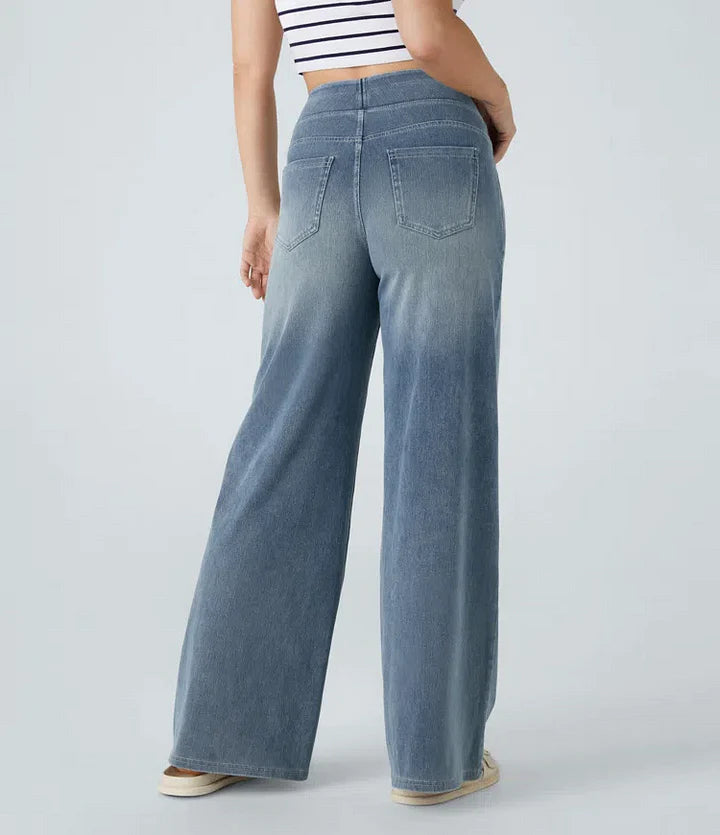 Katie | Flexible Wide-Leg Jeans