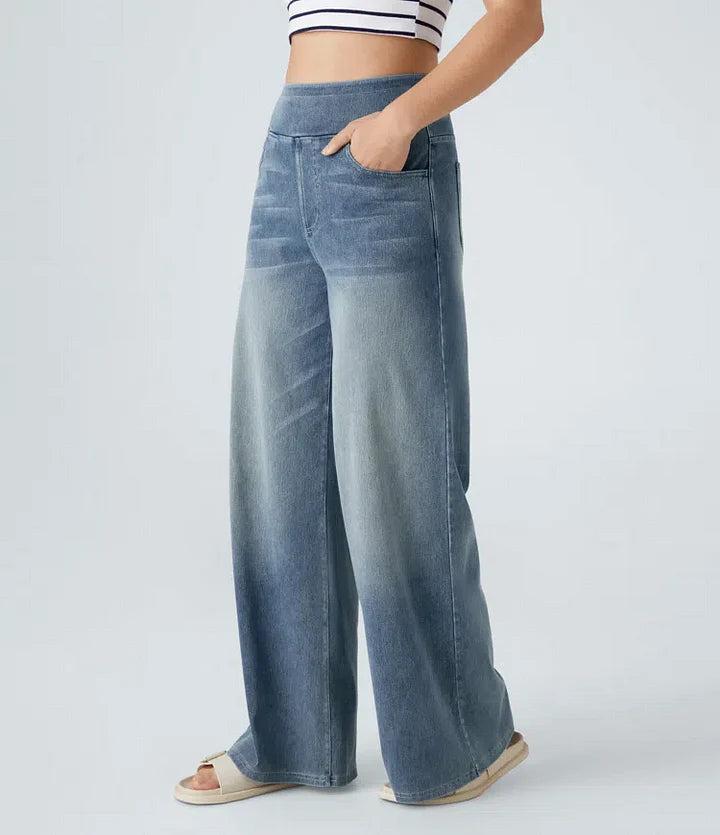 Katie | Flexible Wide-Leg Jeans