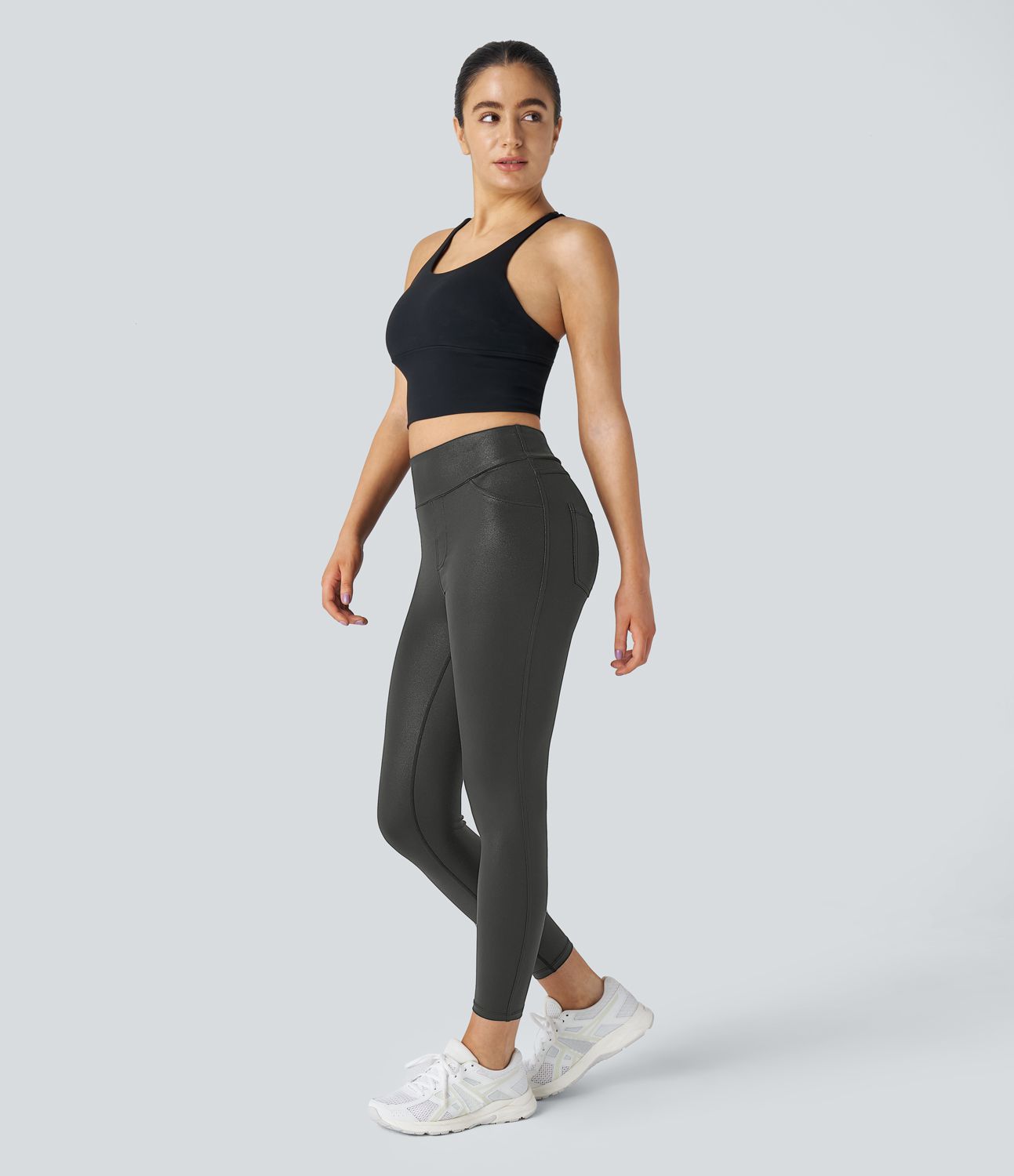 Selena | Hoog-Waist Neps Leggings