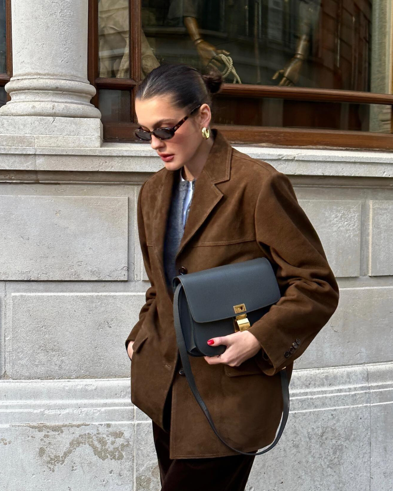 Elegant Leather Blazer