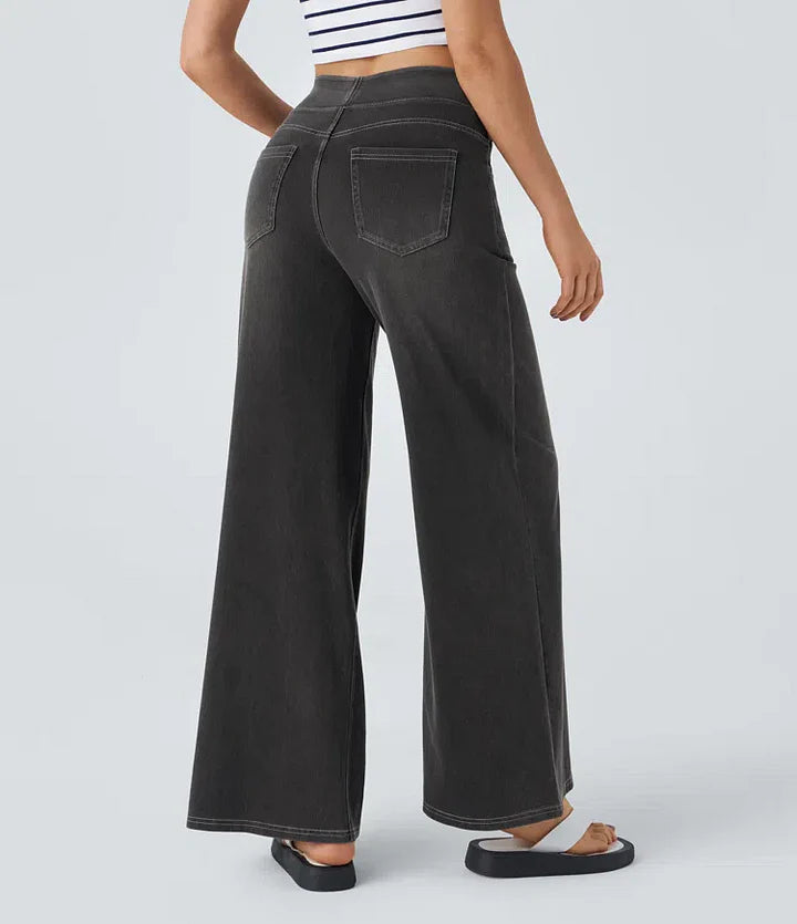 Katie | Flexible Wide-Leg Jeans