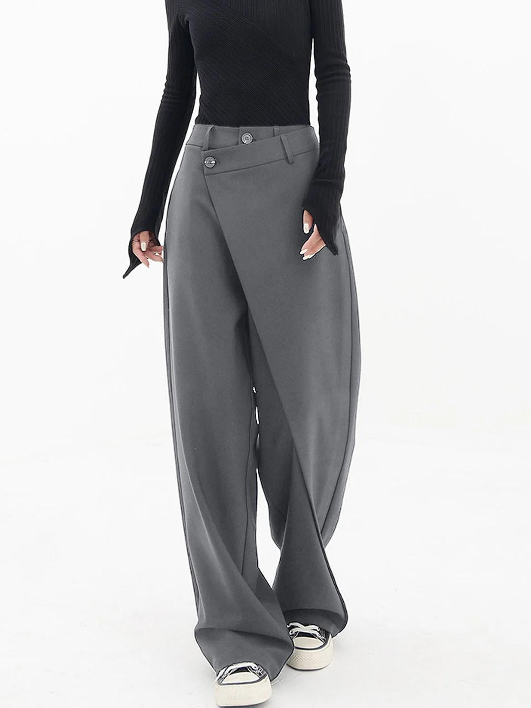 Cora | Asymmetrical Baggy Pants