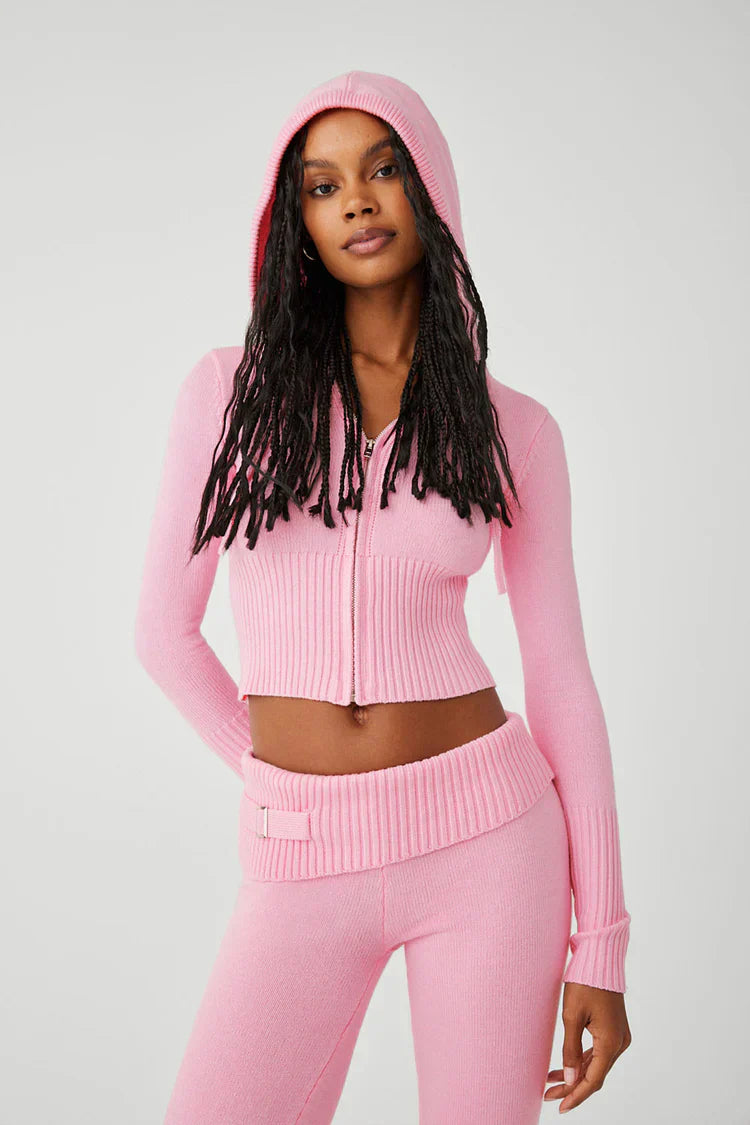 Ribbed Hoodie Set