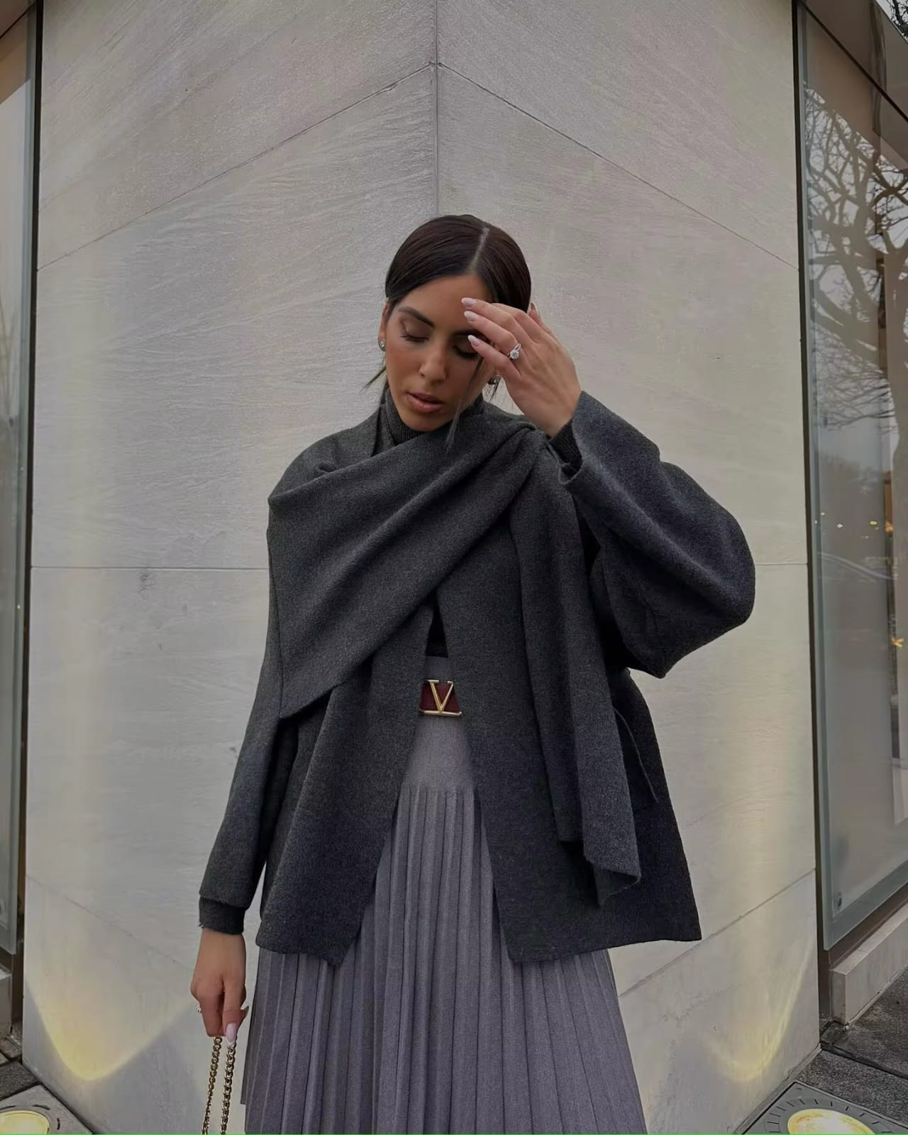 Elegant Scarf Coat