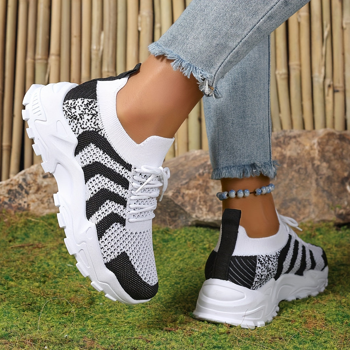 Faye | Color Block Platform Sneakers